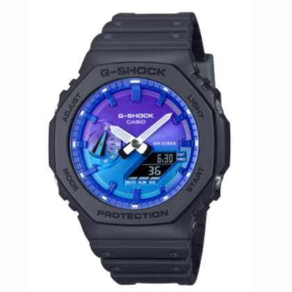 Casio G-shock GA-2100FL-1A Resin Band Digital Analog Men Watch 